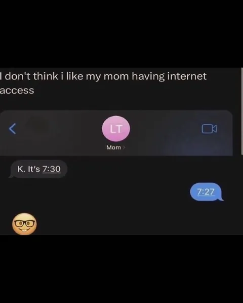 Mom Has Internet Access