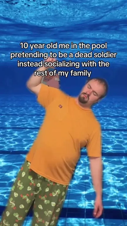 10 Year Old Me Pretending to Be Dead