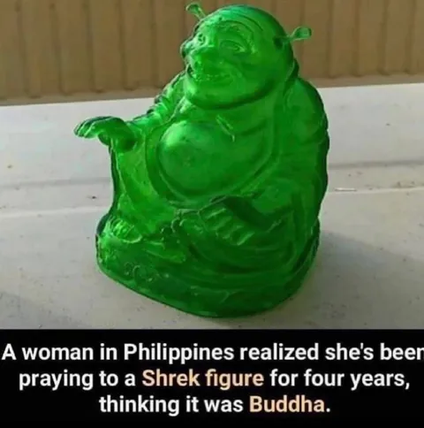 Shrek Buddha Figure