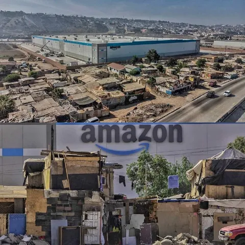 Amazon Warehouse Beside Slums