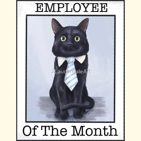 Employee of the Month Cat