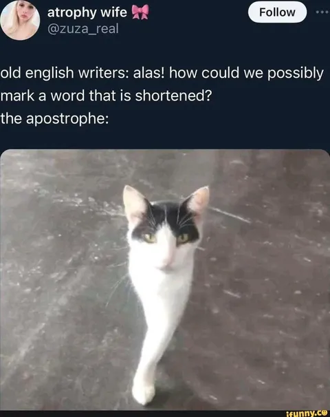 Old English Writers Discover Apostrophes