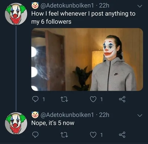 Joker Gets One More Follower