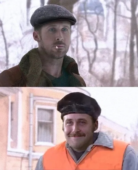 Райан Гослинг и русский рабочий