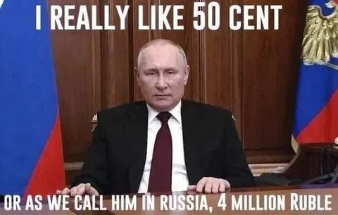 Putin Likes 50 Cent
