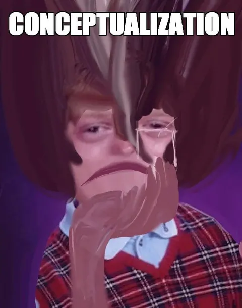 Conceptualization Distorted Face