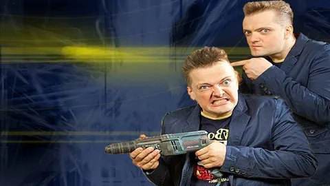 Мужчины с дрелью