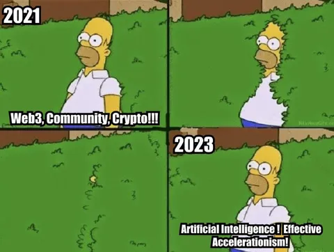 Homer Disappears Into the Bushes