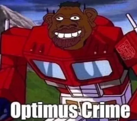 Optimus Crime Robot Face