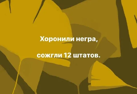 Похоронили негра, сожгли штаты