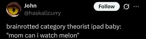 Brainrotted Category Theorist iPad Baby