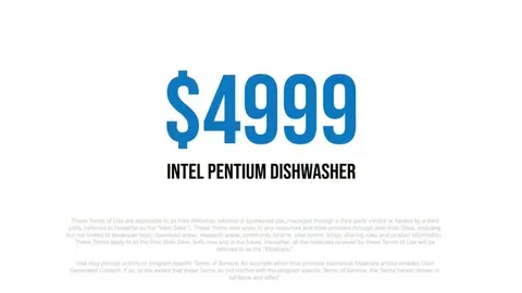 Intel Pentium Dishwasher for $4999