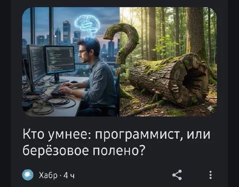 Кто умнее: программист или полено