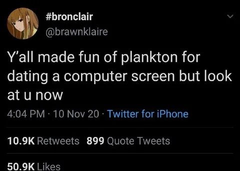 Plankton Dating a Computer Screen