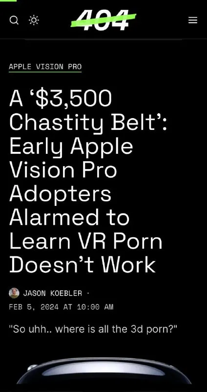 Apple Vision Pro Chastity Belt