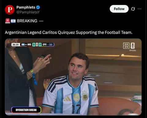 Argentine Legend Supports Team