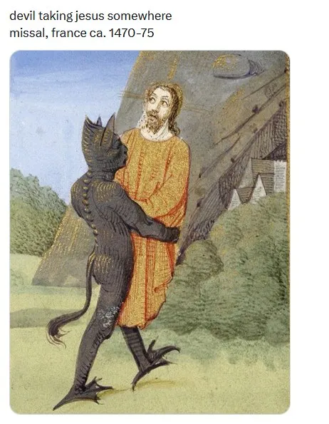 Devil Taking Jesus Somewhere