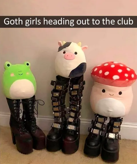 Goth Girls Heading to the Club