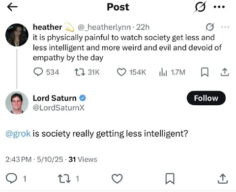 Society Getting Less Intelligent