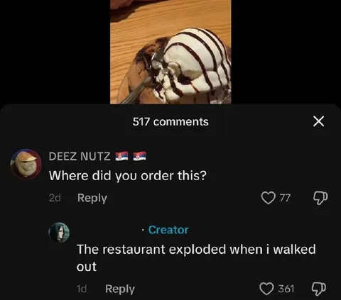 Exploding Restaurant Ice Cream