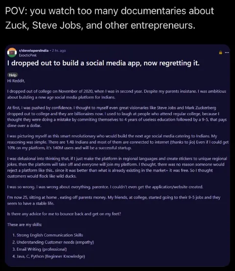 Dropped Out to Build a Social Media App
