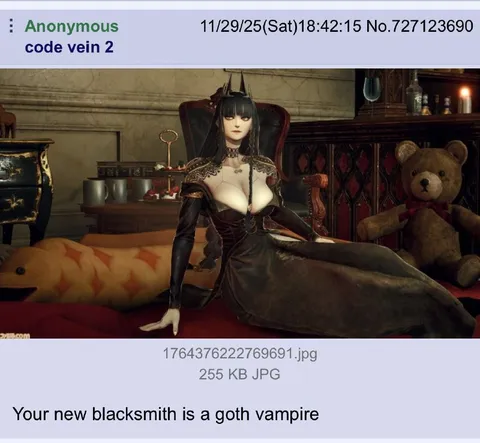 Your New Blacksmith Is a Goth Vampire