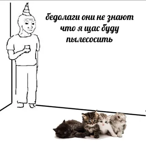 Бедолага идёт пылесосить