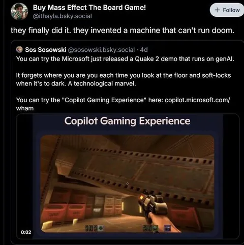 Copilot Gaming Experience Quake Demo
