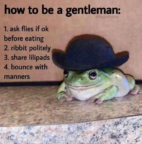 How to Be a Gentleman Frog