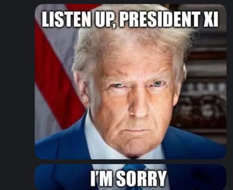 Trump Apologizes to President Xi