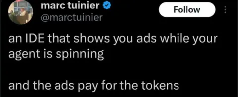 IDE Ads Pay for Tokens