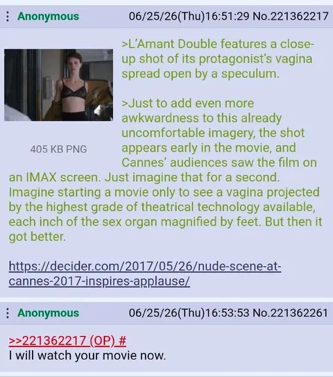 IMAX Vagina Projection