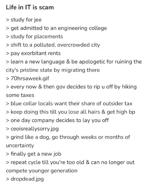 Life in IT Is Scam