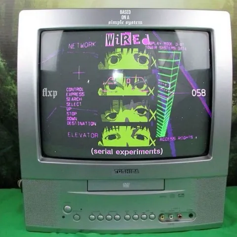Serial Experiments Lain CRT Screen