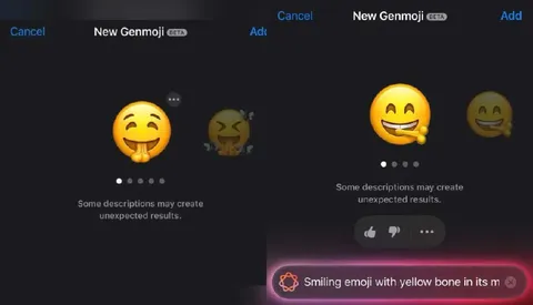 Unexpected Genmoji Results
