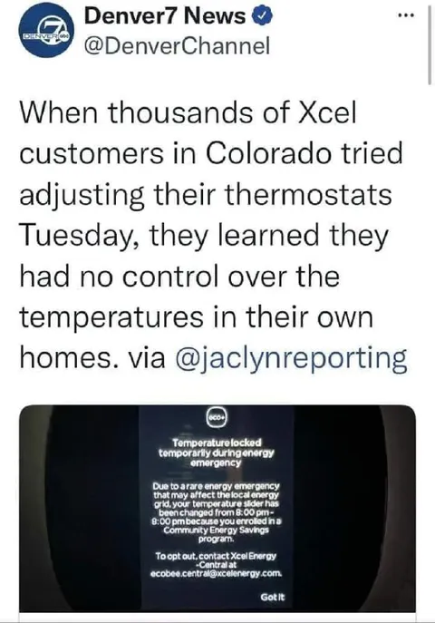 Xcel Locks Customers’ Thermostats