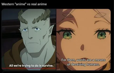 Western Anime vs Real Anime