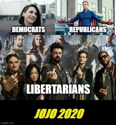 Democrats Republicans Libertarians JoJo 2020