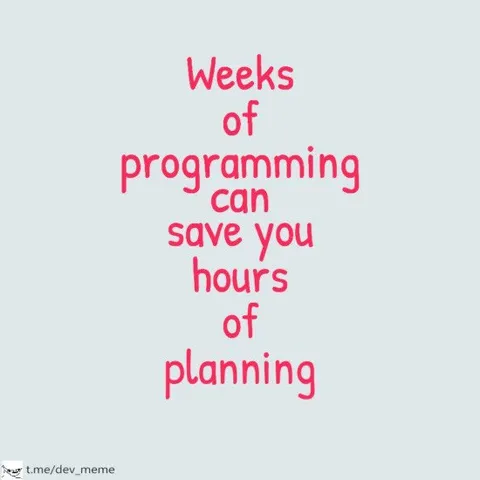 Weeks of Programming Save Planning Hours
