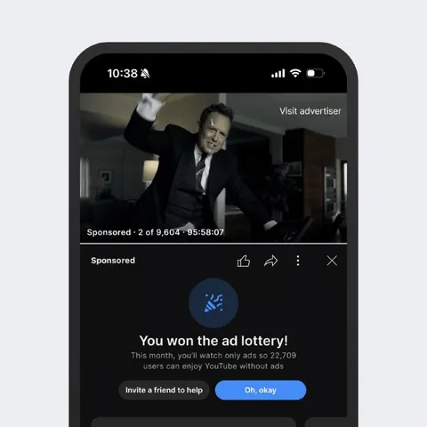 You Won the Ad Lottery