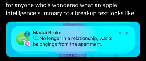 Apple Intelligence Breakup Summary