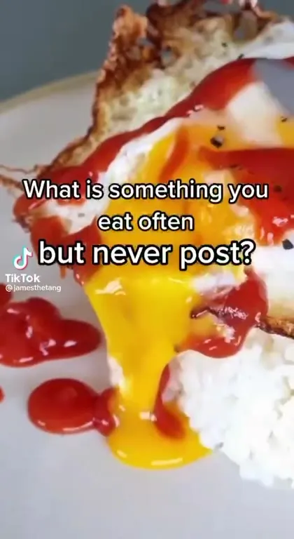 What You Eat but Never Post