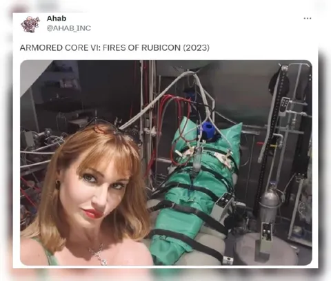 Armored Core VI Body Bag Selfie