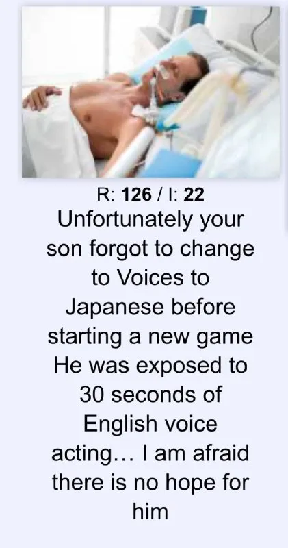 No Hope for English Voice Acting