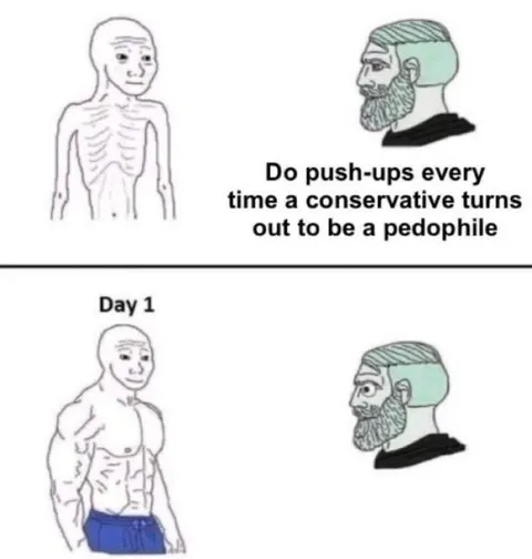 Push-Ups After Conservative Scandals