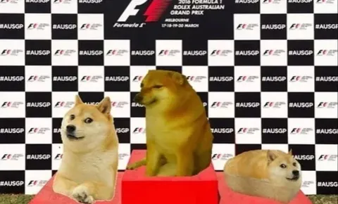 Doge Formula One Podium