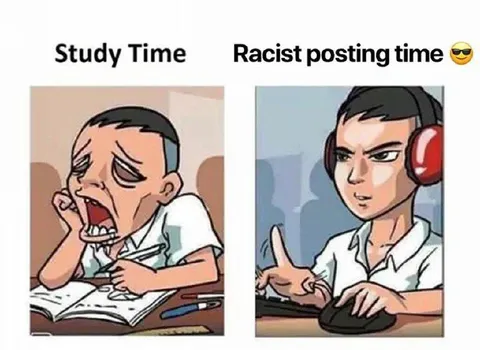 Study Time Racist Posting Time
