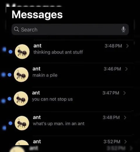 Ant Messages Are Unstoppable