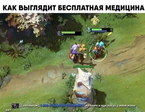 Бесплатная медицина в Доте