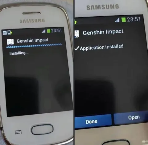 Genshin Impact on Old Samsung